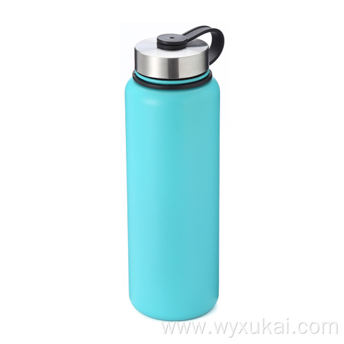 Outdoor portable water cup with attached top customized